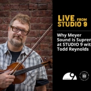 odd Reynolds explaining the Meyer Sound System at STUDIO 9, available on Apple and Spotify.