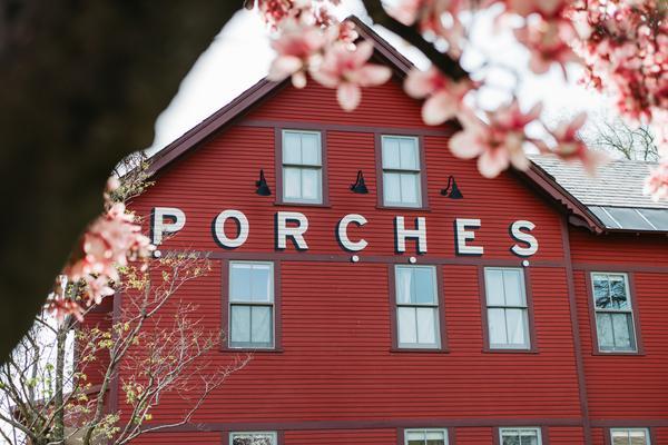 Porches Exterior with Spring Flowers